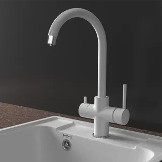 Смеситель для кухни GranFest  URBAN Z-5422 серый