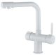 Смеситель для кухни Haiba HB70088-8 с подключением фильтра питьевой воды белый