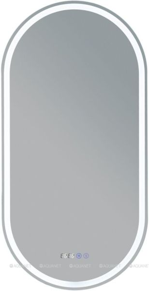 Зеркало с подсветкой Aquanet Монте 288970 50 см белый матовый