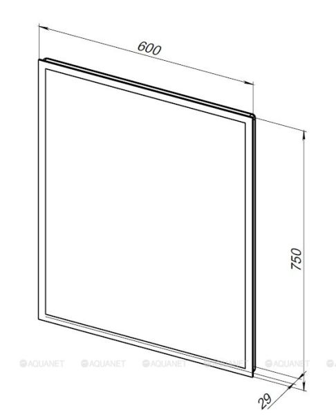 Зеркало с подсветкой Aquanet Optima 288963 60 см