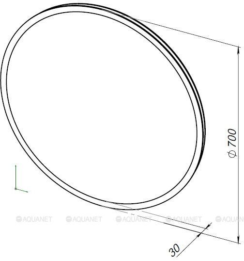 Зеркало с подсветкой Aquanet Optima 304175 70 см